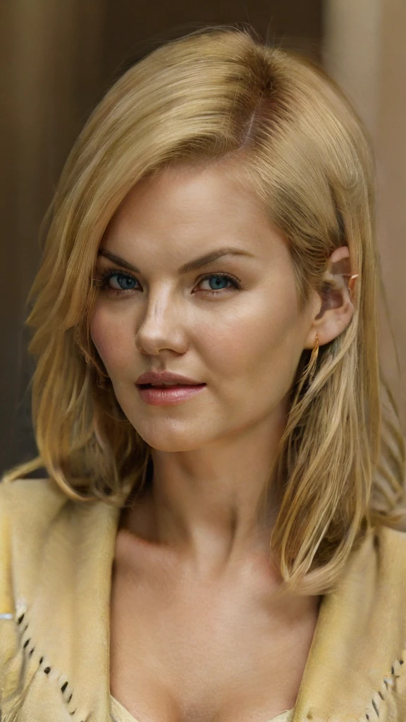 ((full body focus)),((full nude)),(1woman),blonde,(office hairstyle),front view,stand pose,expressionless,25 years old, beautiful woman,green eyes,small face,(looking at the viewer),slim figure,thin lips,small nose,small eyes,(Slanted Eyes),monolid,Narrow eyes,night time,(in los angeles street),(Standing upright posture),symmetry,kristanna loken face,