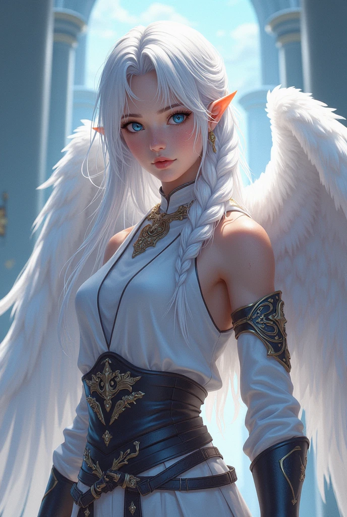 The secret realm of the dark underground dimension，Blueberry Pudding Protective Film，Elf marble art statue，the angel's wings，platinum glow，Masterpiece Sams，shocked expression，movie close-up lighting，slender posture，Slim marble pinstripes cover the body，Kazlan’s pretty face，Rococo art，light blue marble skin,sweat on her body,.detailed eyes, detaield hands, detailed face, elf woman, full body
