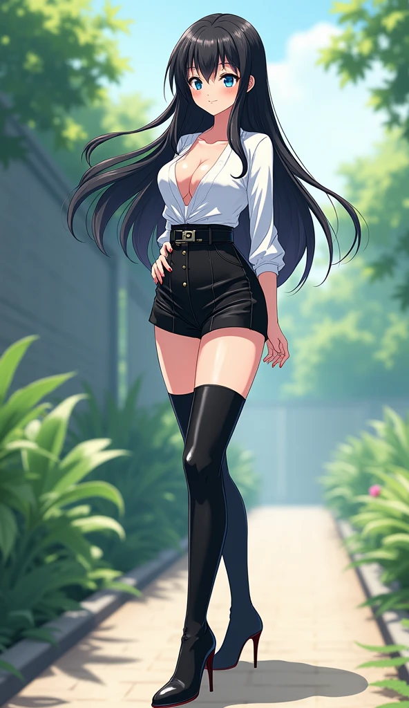 (Masterpiece, best quality, intricate details, 1sologirl) iron collar, arms behind back, iron cuffs, shackles, leather collar choker neck bell, bound ((standing by wooden pole:1.2)) ((female Black Dark skin Gyaru)) show entire body frontal position, feet in view, realistic, gorgeous 16y.o. darkest skinned mixed race female, black African, transparent black pantyhose, legs open, museum,barefoot no shoes, looking to viewer straight symmetrical, white silver long hair