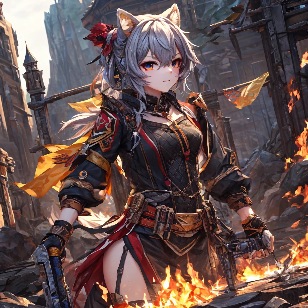 masterpaintings,body complet,1girl,By bangs,Black choker,black necktie,goldenhair,a blue skirt,Blushlush,bangle,choker,Waist clothes,鎖骨,shirt with collar,Cowboy photos,Formal shirts,ear pierce,Eyebrows visible through hair,Gradient hair,Grin,gyaru,jewelries,kogal,length hair,looking ath the viewer,Loose tie,tiese,nipple piercing,tartan,plaid skirts,pleatedskirt,red eyes,gyuru,school clothes,lifiting shirt,a skirt,smil,solo,white shir,street corner,skyward,cherry blossums,petals,illustration,(magazine:1.3),(Cover style:1.3),lo fashion,perverted woman,Full of dynamism,attire,posando,正面,Colorful,dyna,a backdrop of,element in,confiante,Expression of,Hold,statement,attachment,An majestic,coil,ao redor,tocar,Scenes,text,cover page,boldness,attention-grabbing,titles,lo fashion,typeface,Catchy,titles,Bigger,smart,modern day,lo fashion,focus-on、lo fashion、black lence stockings --auto