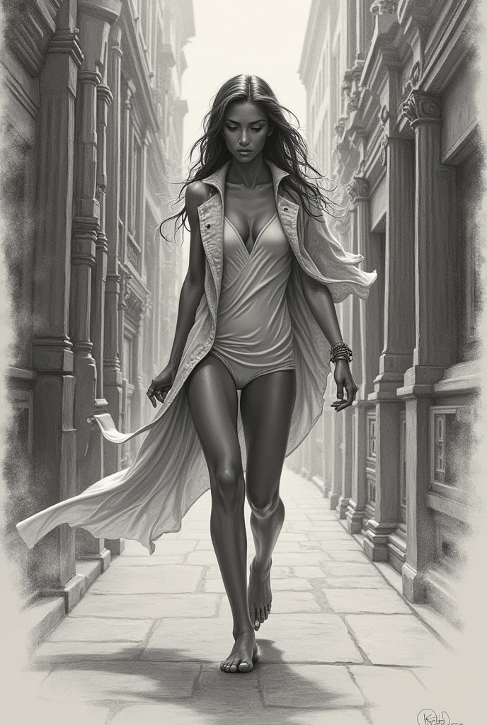 on the city street, in front, very sexy girl, Colombian, black skin, long hair, wearing a sexy dress, looks at us, smiles. She lifts her skirt and shows her panties,eroticism, sexy, black and white image, between shadows, oil painting, chiaroscuro, sensual, dramatic lighting, moody atmosphere, photorealistic, intricate details, masterpiece, ultra-detailed, high quality, 8k, best quality, realistic, cinematic, dark and brooding, expressionistic, powerful composition, emotional impact, {{{,{pussy,spread her pussy,cum,cum on pussy,masterbation,straddling,},cute,ultra detailed black skin,sketch}}}, art inspired by Bill Sienkiewicz and Dave McKean