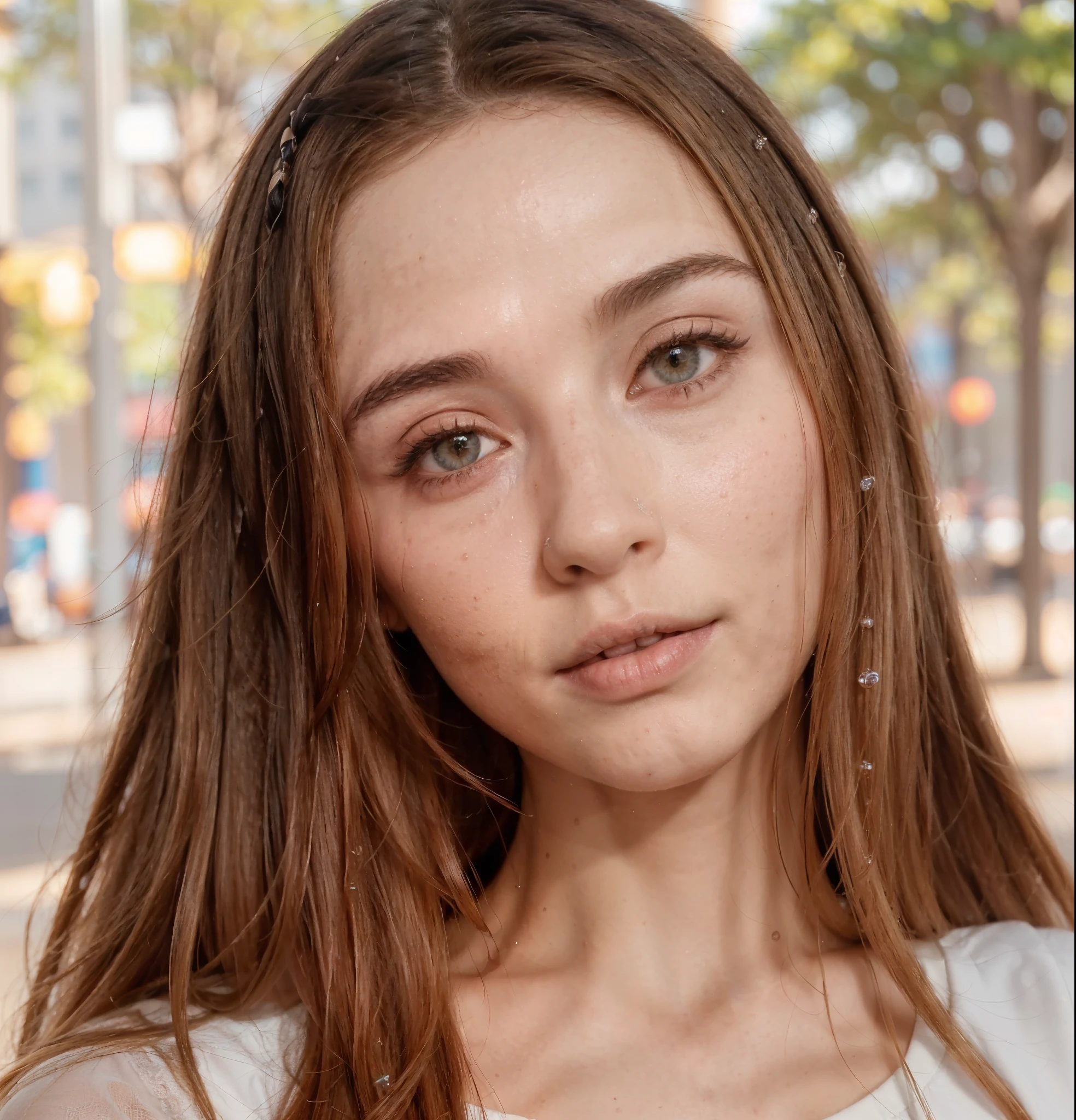 
Young Scandinavian girl, cute face, fascinating, top quality, masterpiece, closed mouth, (night park, , harsh shadows, night sky, very detailed and error-free), pause, カジュアルな, beautiful, complex, caustic, ( ( (soft lips)), Very detailed, (realistic: 1.2), Niroudef, Redhead, perfect legs, (looking at viewer: 1.2), (black_top, neckline, lycra, miniskirt, true colors, sharp focus (long dark hair) Stunning hazel eyes, delicate, innocent, high resolution, detailed facial features, high level of detail Generates an ultra-realistic image of a young woman who looks exactly like her during the model described above Distinctive features: Medium-long golden blonde hair Your skin should be clear and youthful, emphasizing your body with a Fine eyeliner in neutral tones that complement the color of your eyes and full, well-defined lips with tone and finish, a relaxed but attentive posture, achieving a realistic, full body of the woman.  , narrow waist