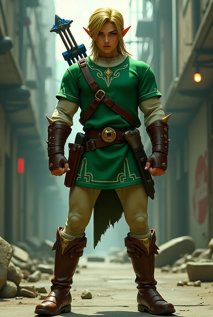 ((masterpiece)),((abs)),male_focus, solo,((link))
ultra detailed
the legend of zelda
<lora:link_v1:0.75>
hat
Cosplay
Photography
Realistic
Day
((full body shot))
side view
shirtless
((brown boots))
large erect penis
pointy ears, gloves, blonde hair, blue eyes, earrings, highres <lora:Bara-10:0.6>