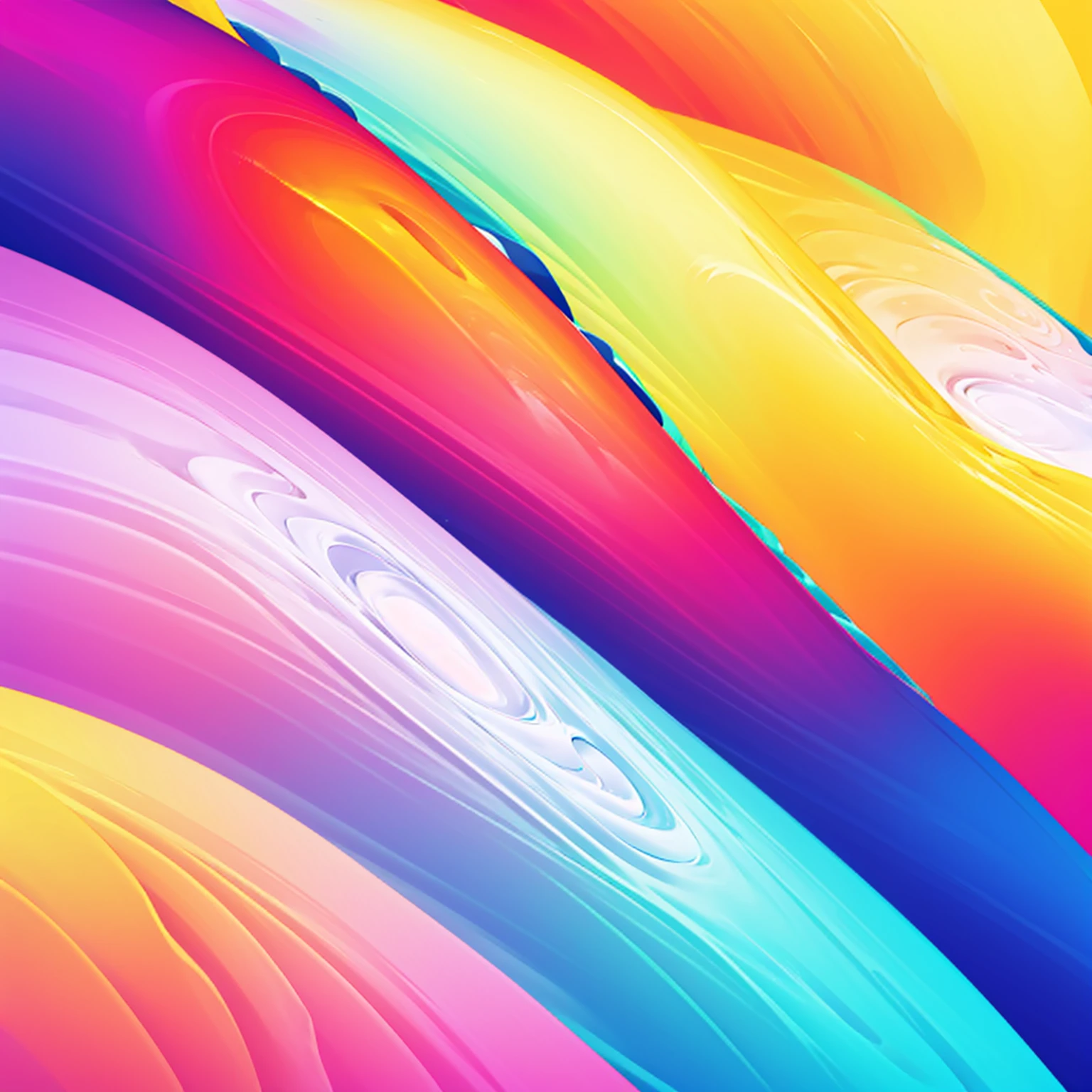  bold white mouth icon on colorful wave background, Colorful Gradient,