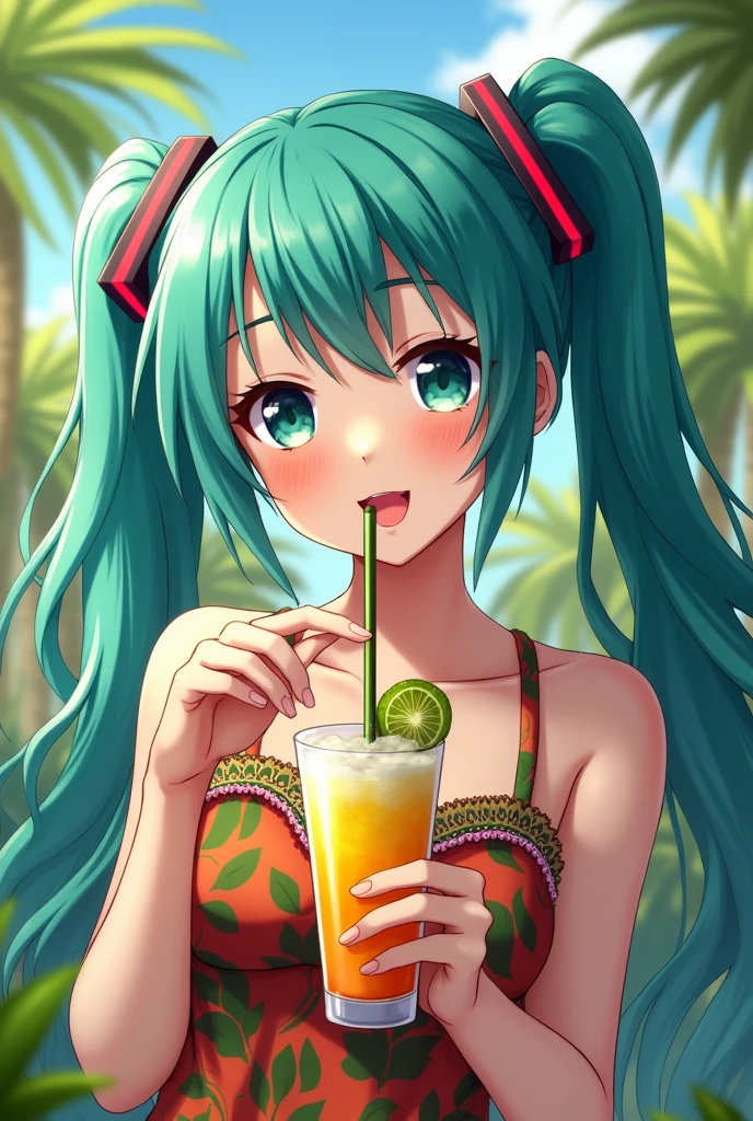 Ram-chan,invader,Very tiny tiger stripe bikini, There are so many horizontal stripes in bikinis,Face forward and spread your legs wide., Big Ass,Resort Beach, sun, Highest quality, mouth open with fangs visible, High definition, Variegated eyes, Beautiful Eyes, beautiful girl, Large Breasts, blush,（Two small demon horns on the head）,Sunlight shining from the front,Big Breasts,The swimsuit is digging in.Has horns on its head,He/She is not holding anything in his/her mouth.,Hair is turquoise blue,