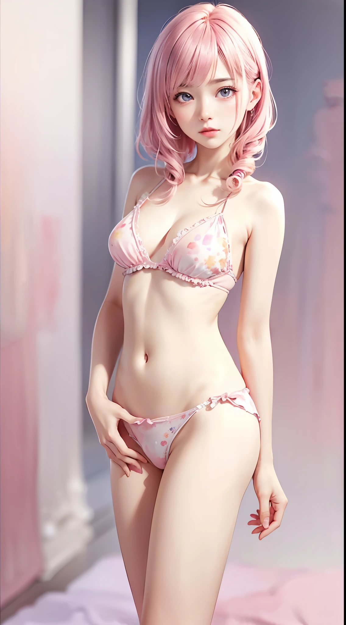 Realistic photos, 8k、(((Blurred background、Watercolor style background)))、A girl、１６talent、anatomy、Light pink eyes、#11: Loose Low Ponytail、Light pink hair、Small Breasts、Black open collar dress、Transparent lace dress、translucent、Random pose、best quality、high resolution、high resolution、Light、Professional photographer、(masterpiece:1.5)、(best quality:1.5)、(8k:1.2)、(Very detailed:1.2)、(Practical:1.2)、(超high resolution:1.2)、(Highly detailed and Practical skin:1.2)、(Very detailed and clean sharp eyes:1.2)、(Three women sentenced to prison.:1.5)、(Violent sex with multiple men:1.6)、(Overflowing love juice:1.4)、(Once the hiccups:1.5)、rest、(20-year-old woman weight loss:1.3)、(Beautiful eyeliner)、(Beautiful eye shadow)、natural lip color、rest、(White transparent thin underwear:1.2)、（White lace underwear：1.2）、rest、(Long shoulder-length white hair:1.8)、(flat chest：1.8)、（Underwear was torn by many people:1.5）、（The underwear was torn:1.6）、（Shredded panties:1.8）、（（Half naked:1.8））、Not even a ray.、(I&#39;I twitch:1.6)、(blush:1.2)、(ecstasy:1.6),(ending:1.2),(Vulgar:1.2),(stupid:1.2),(steam:1.5),(trembling:1.8),(Tears:1.2),(Slobber:1.5),(Sweat:1.4),(Roll your eyes:1.6)、（The underwear was torn in the middle by multiple people：1.5）、（The underwear is torn in the middle：1.8）、（soak：1.2）、（Multiple people take turns：1.5）、（Overall damage to underwear：1.2）、（Chest compressions：1.5）、（The underwear was torn in many places：1.8）、（Torn from top to bottom.：1.2）、（Extensive exposure of genitals：1.8）、（Showing female pink genitals：1.8）、（Exposing breasts：1.8）、（Torn from top to bottom.Exposing body parts：1.8）、（Torn from top to bottom.Exposing the skin of the body：1.2）、（The underwear was torn in many places on the upper body：1.5）、（Exposing breasts：1.5）、（Many people have seen：1.5）、（body fluid：1.5）、（Being touched by many people：1.2）、(Very small：1.3)、(Very small nipples：1.3)、Ultra high definition, Textured skin, Very detailed, 