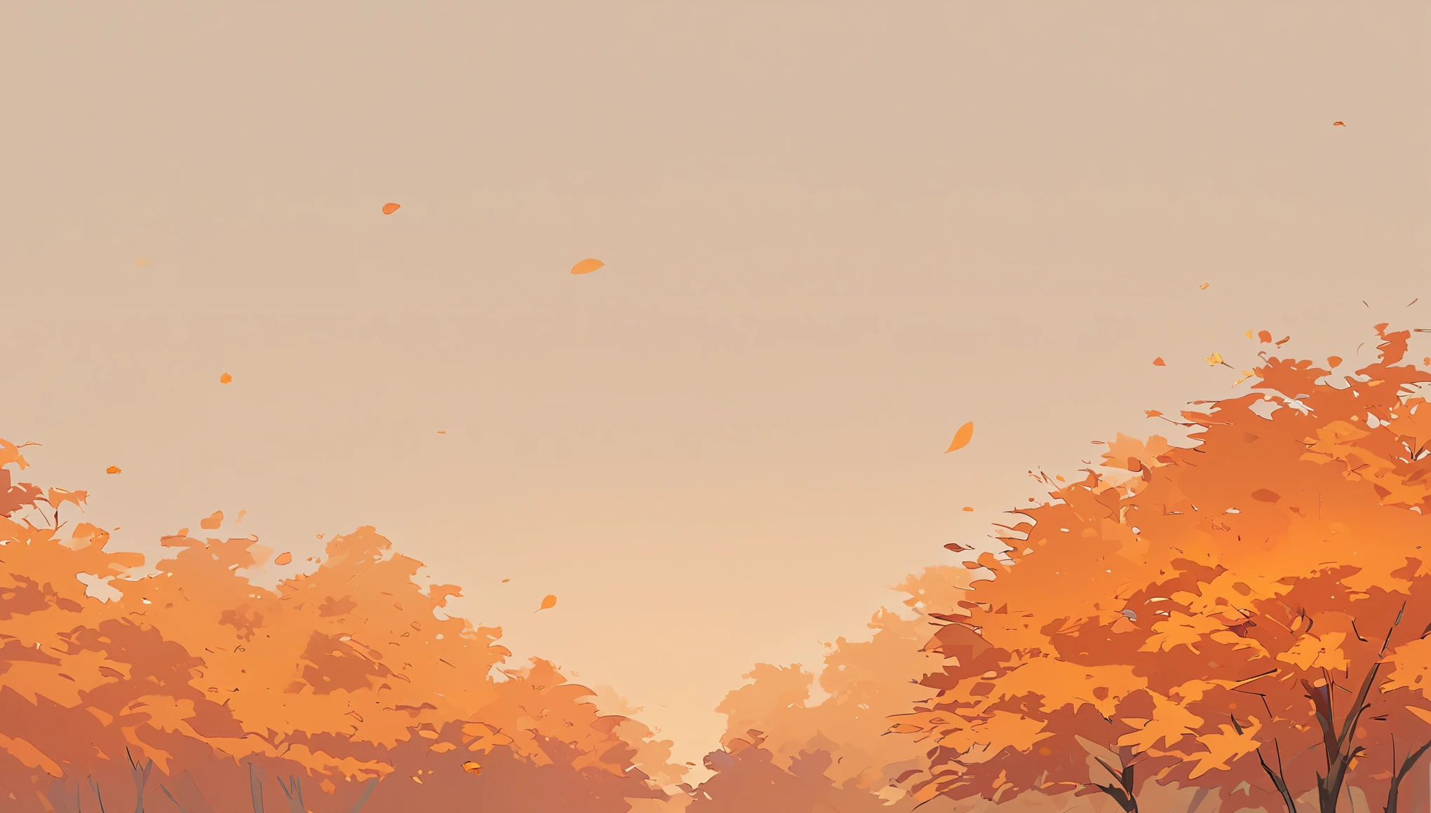 Simple autumn fall, Minimalist