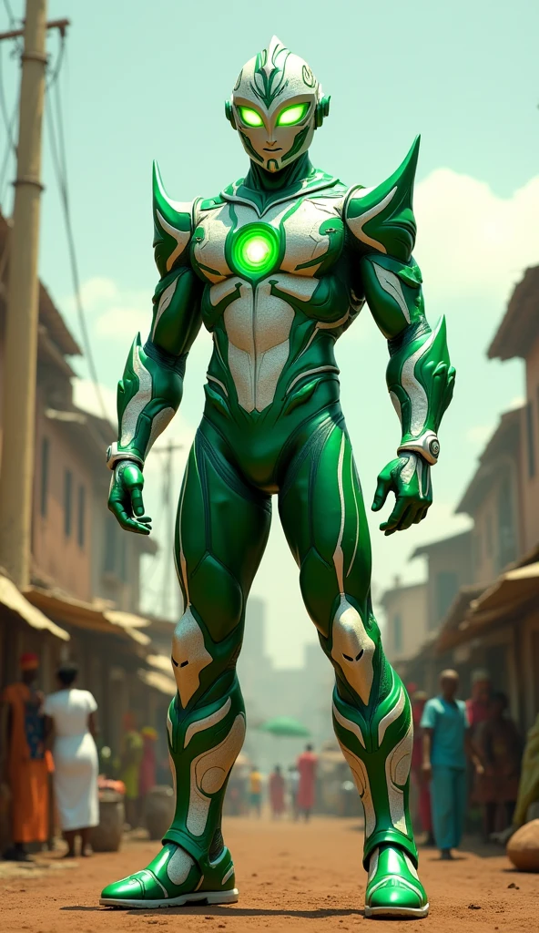 hyper detailed masterpiece, dynamic, awesome quality, photo of cyberpunk titan, a tropical and latin place with lots of green and beach, DonMSp3ctr4lXL, <lora:DonMSp3ctr4lXL-000008:1>, bokeh,selective focus,superb work of art,clear scene,outstanding