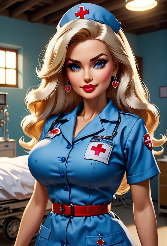 ((masterpiece, best quality, highly dramatic picture,((world war 2 hospital camp )), ((barbie)), cinematic lens effect, ((busty bitches)), perfect Anatomy, exquisite lighting)) My friend's exotic milf Mom doing a sexy photo shoot( nurse uniform, random hair colour, random hairstyle, evil seductive smile, sapphire bracelet, hair clips,confident pose)() 