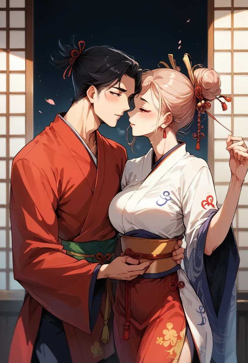 couple anime chinese hanfu clothes 