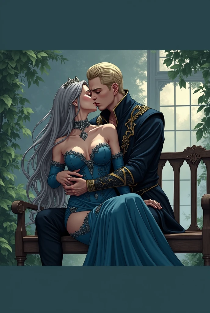 (Night in a deserted woods by a river). Vampire woman, (full body), blonde, pale skin, fangs bared, hungry, sexy purple nightgown, attacks a pudgy male fisherman. in the style of a painted book illustration, dramatic lighting, (depth of field), ((masterpiece)), ((best quality)), ((highly detailed))