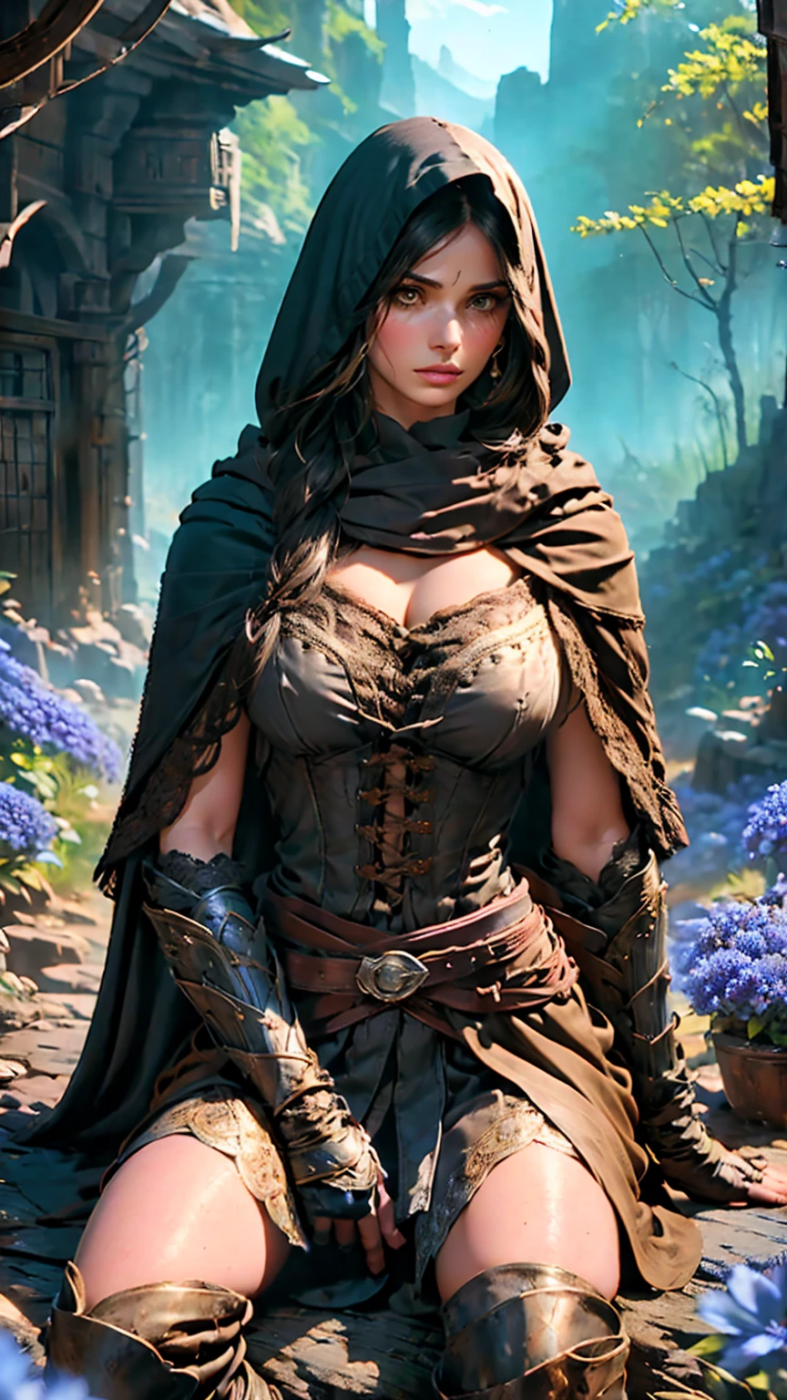 syphabelnades, light blue hood, cover ,, (masterpiece, best quality: 1.4), (modern days), (cowboy shot), 1girl, solo, pov, sfw, stunning girlfriend, (standing: 1.1), dynamic pose, heart-shaped face, elegant face, beautiful face, highly detailed face, highly detailed skin, skin pores, subsuperficial spreading, realistic pupils, medium chest, looking at the viewer, full face blush,  full lips,full body walking in a shadowy forest with many shows in the background, depth of field, atmospheric perspective, volumetric lighting, sharp focus, absurdities, realistic proportions, good anatomy, full body showing, seductive, (realistic, hyperrealistic: 1.4), 16k hdr,