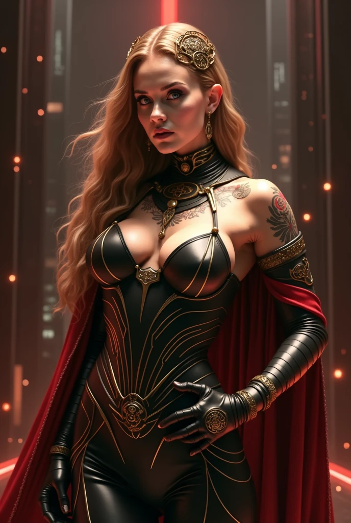 futuristic city tall buildings 3 moons modern cars, intense gaze, anger, a hyper realistic ultra detailed photograph of a futuristic beautiful blonde barbarian woman wearing at a dystopian city, tattered outfit with rusty metal armor plates, natural long wild hair light red tint, tattooed hands and body, fashion pose with a thin muscular athletic four legged dystopian dire wolf, detailed symmetric beautiful hazel eyes with circular iris, detailed gorgeous face, apocalyptic environment, natural body posture, professional photographer, captured with professional DSLR camera, professional fantasy artists, professional rococo and baroque background artists, professional artstation and cgsociety artists, professional official art artists, rococo and baroque,64k,ultra detailed, ultra attractive beautiful,ultra accurate detailed, ultra attractive lighting, ultra unreal engine, by TanvirTamim, intricate, epic, trending on artstation, by artgerm, h. r. giger and beksinski, highly detailed, vibr