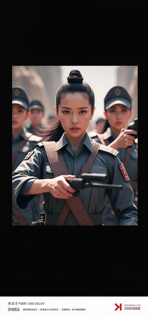 The beauty is hunted by armed mercenaries,Girls wear tattered skirts