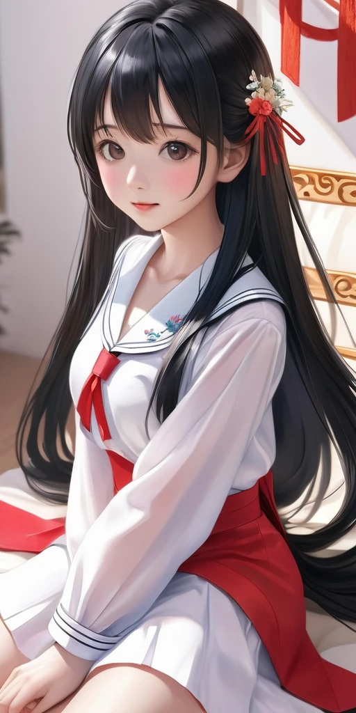 ((64k，超High resolution，超Highest quality，masterpiece，Hyperrealistic，Young and adorable, beautiful, young, adorable，〜20 year old girl，young woman，Full body photo，Full body angle，Full body Ezbian，Surreal，Very detailed:1.3，Ultra-realistic:3.0))，Cute smile，Adorable smile，nice smile，，AカップからDカップサイズ chest，Straight Long Hair，Black Hair，Sitting，Cute face，Glowing Skin，Glossy face，Beautiful body，concentrated，Naked from below，((High school girl blazer，Transparent exy maid outfit，Sister dress with embroidered collar，Wear a shrine maiden&#39;s costume and roll up your mini hakama.，Aircraft Cabin Attendant Uniform，Aircraft Stewardess Uniform))，((Seamless Ultra-thin All-through Pantyhose，Ultra-thin seamless pantyhose, sexy, all-through, beautiful legs, tights, sheer, pantyhose, women&#39;s))，single eyelid，Long legs，Thin legs，Beautiful hands and feet，Thin thighs，Nice thighs，((Ultra Micro Mini Skirt:1.2)):1.4，underwear　simpleunderwear，((地面にSitting))，Water Lake，A prestigious European-style castle，Rose garden in the background，Bare shoulders，Low - Angle，((Face your body forward))，((Sitting position))，((Spread your legs and do the M-leg pose.))，Pull up one＆#39;My tight skirt，bangs，Beautiful legs，((Wearing:1.3))，((Girl panties exposed:1.3))，((Japanese women who still retain their beautiful youthfulness，A European woman who still retains her beautiful youthfulness))，With a young body，((Turn your skirt inside out))，Please show me your pants，White panties，Take off your panties，((White pantiesでパンティーを見せます))，((She puts her hand inside her panties and masturbates))，String Pantiesティー，((I&#39;ll pull up my skirt and show you my underwear))，Exposed panties，White panties，String Pantiesティー，Sexy panties，((Nipples are visible through the))，Slim waist，((String PantiesｔPanties Women&#39;s Shorts，See-through ladies&#39; shorts，String PantiesレースｔSexy back，String PantiesツレディースｔExtreme back))，((See-through sexy bra，Extremely see-through braーショーツ，Extremely see-through bra))，((Panties are visible))，1 girl，Iris，Black Hair，Nice ass，((See-through shorts and bra))，((The wind blew and flipped up her skirt, revealing her panties))，((A beautiful girl soaked in water))，One girl, solo, High resolution, Long Hair, chest, smile, bangs, Black Hair, とてもLong Hair, abstract, masterpiece, accurate, Anatomically correct, Highest quality, 