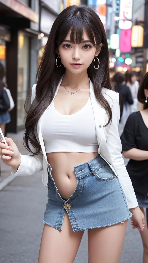 best quality, 4k, 8k, Beautiful Girl, Korean makeup, Red lips, dark hair, smiling, clear face, thigh, Perfect body, big breasts, was naked, airport, was naked, Japanese gravure idol, stunning idol. Visible crotch, visible nipple erect. Pubic area visible