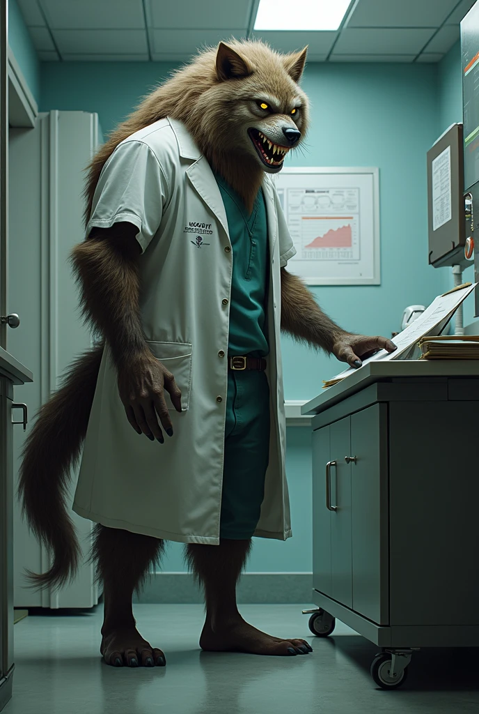 Fluffy brown wolf、Watery eye、Abnormally large male genitalia、Very thick penis、wrists tied together in chains、Hugely swollen abdomen as if pregnant、A huge, swollen lower abdomen like a balance ball、Upright pose、Pose of surrender、Sideways pose、Face facing up、Very distressed face、Hairless head、Sharp toenails、Full body wolf fur、Completely naked、Abnormally large muscles、Laboratory Background、Large amounts of medicine、condom、Fluffy, long body hair、Long brown hair all over the body、Ruby-colored eyes、Very long and profuse armpit hair、Very long pubic hair、Navel hair、Wolf's Tail、A composition that captures the whole body、Thick and long tongue