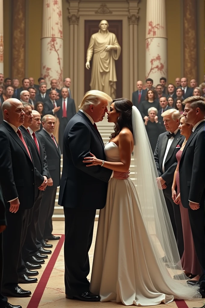 Jesus Christ tongue kissing Benjamin Netanyahu