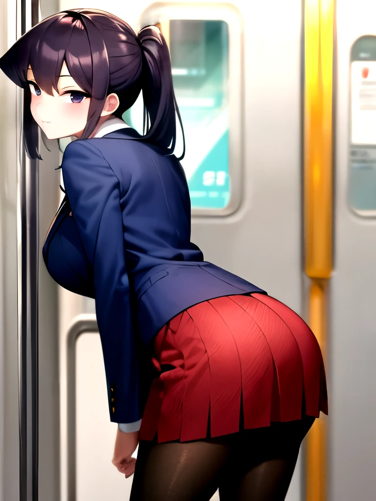 
A high school girl is caught by her male classmate on the train., 
uniform, pleated skirt, 
美しい1peopleの女の子, (wide hips),(big ass)
people々, My butt is being rubbed,
(Moresnan boy lifts her skirt and grabs the girl from behind&#39;butt on the train,pantyline,
Peel off the top and grab the girl&#39;chest of,