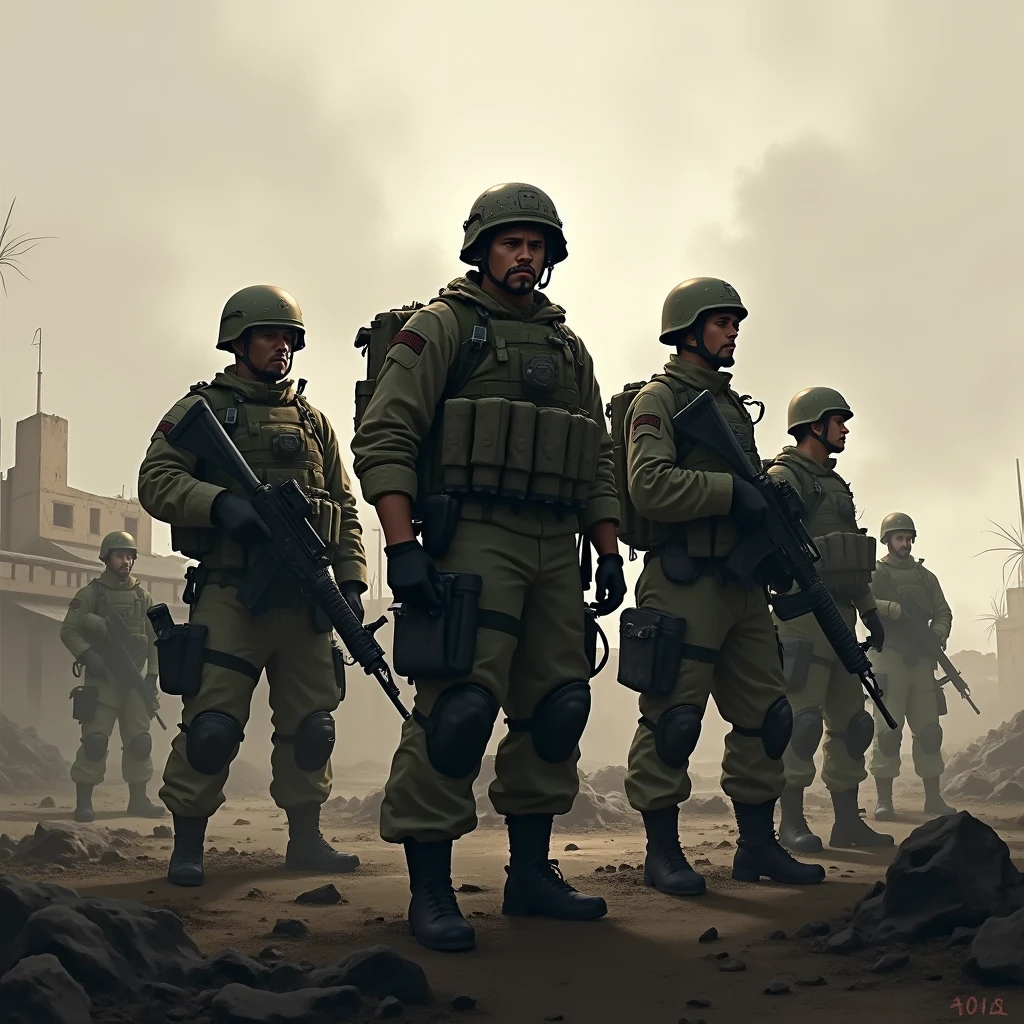 Army ghosts, special forces, realistic portrait, symmetrical, highly detailed, digital painting, artstation, conceptobyl, smooth, sharp focus, illustration, cinematic lighting, art by artgerm and greg rutkowski and alphonse mucha