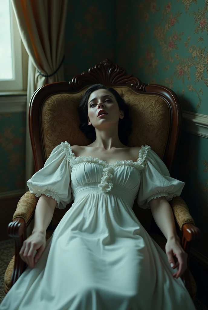 A woman in the inner room