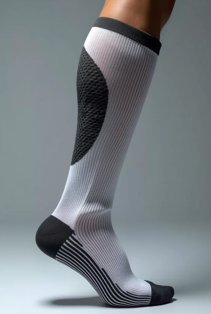(Best quality, 4k, 8k, high-rise, masterpiece: 1.2), ultra fine, (realistic, photo realistic, photo realistic: 1.37), portrait, knee socks, details, knee bones, knee pads, award winning, product still life, leg close-up, bent knees, full body view