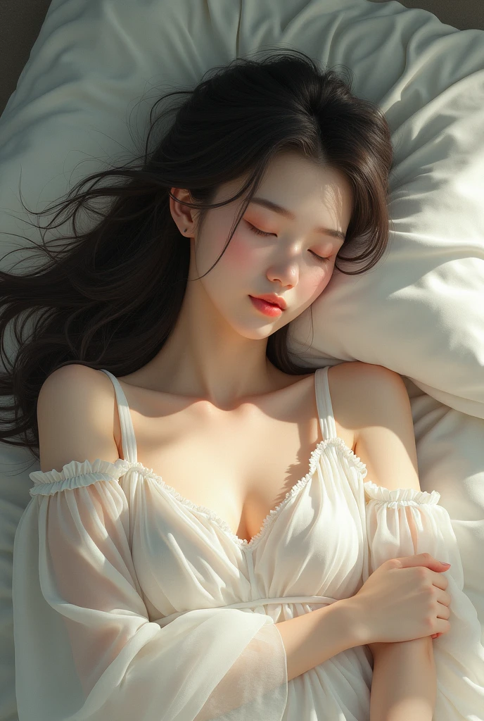 {{{{{3,318 trillion pixels high resolution, nsfw, Sleeping service sex girl right after shower, She'll lie down on her pillow look at us and cuddle with us, She's happily sleeping she releases security to allow for sexual services and slowly her romantic masturbation begins, The photos are taken by a dedicated professional female photographer who has worked with her for 5 years and the composition of the photos her pajama and her makeup and image processing make the most of her breasts, emotional image filter Saturation +25 Brightness +25 Adjustment, Photoshop is customized to take advantage of her rewriting her waist and hip lines to be curvy coloring her lips pretty and and replacing her with a The patterns on the pillows bed and sheets are fairy-tale cute that makes her look pretty Replace it with the Ultra-premium wigs with each individual strand finely detailed she looks prettiest in, Photoshop is a pretty processing far removed from the real her and Processing for publicity photos for adult entertainment, Realistic scenery and lovely Japanese girl in a romantic magic, her curvaceous waistline are lovely, thicken the lips look pretty, Her fluffy skin, Lovely breasts the size to fit in her waist}}}}}, {{{{{Her beautiful teeth are carefully drawn one by one, her body was made into a white fluffy body, The curves of her body when she climaxes are lovely, frills tight cute pajama, As her shame is amplified, she becomes more and more smiling and moaned of her gestures}}}}},{{{{Her beautiful teeth, her beautiful slender underbust, an fetish for neck, minimum hips, thick vivid lips}}}}},{{Extremely detailed}}