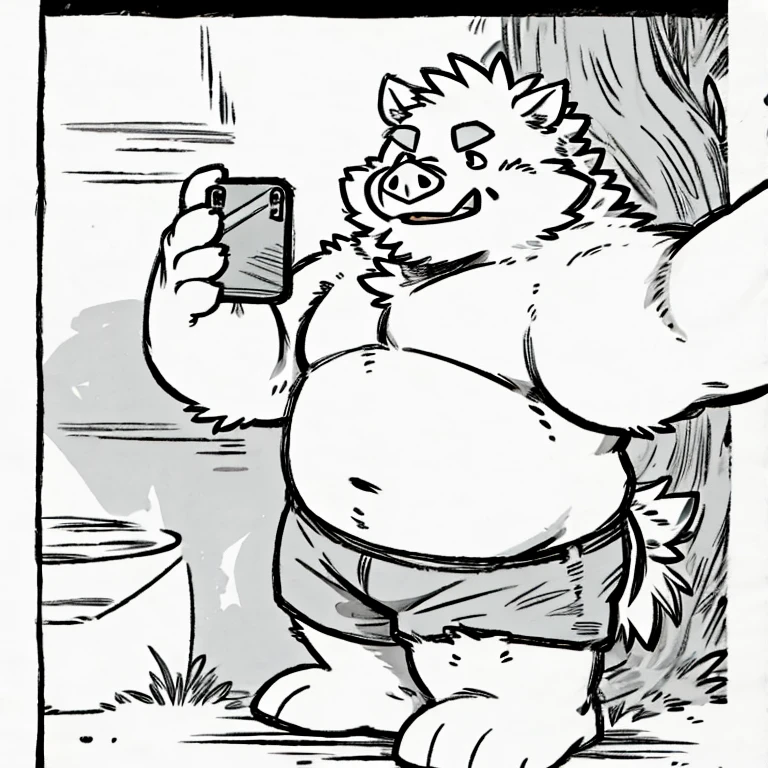 solo, three headed wolf, masculine, angry, brow furrowed, (cartoon eyes:1.3), tired, frown, by dramamine, (identical:1.9), obese, old, bathroom background, shirtless, nude, beard, green theme, (tail:1.5), gray hair, (back view:1.3)