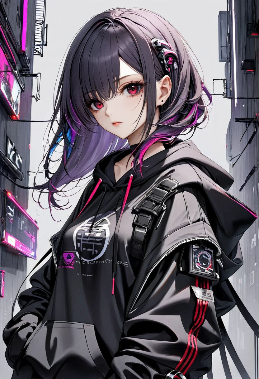 Highest quality、8k、masterpiece:1.3、Gothic Punk、The inside color is red、Black-haired、hair ornaments、Beautiful girl、creative、Dark Fantasy Style、Neogoth、Goth Fashion:1.2、High resolution、masterpiece、Highest quality、頭w:1.3、((Hasselblad Photos))、Fine skin、Sharp focus、(Cinematic lighting)、Realistic textured hair、((Black Mask))