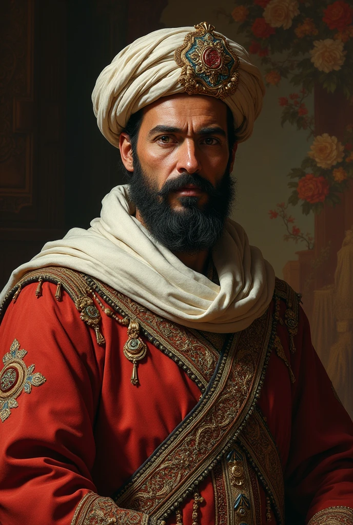 A Pashtun leader of Yousafzai , black turban , king looks
