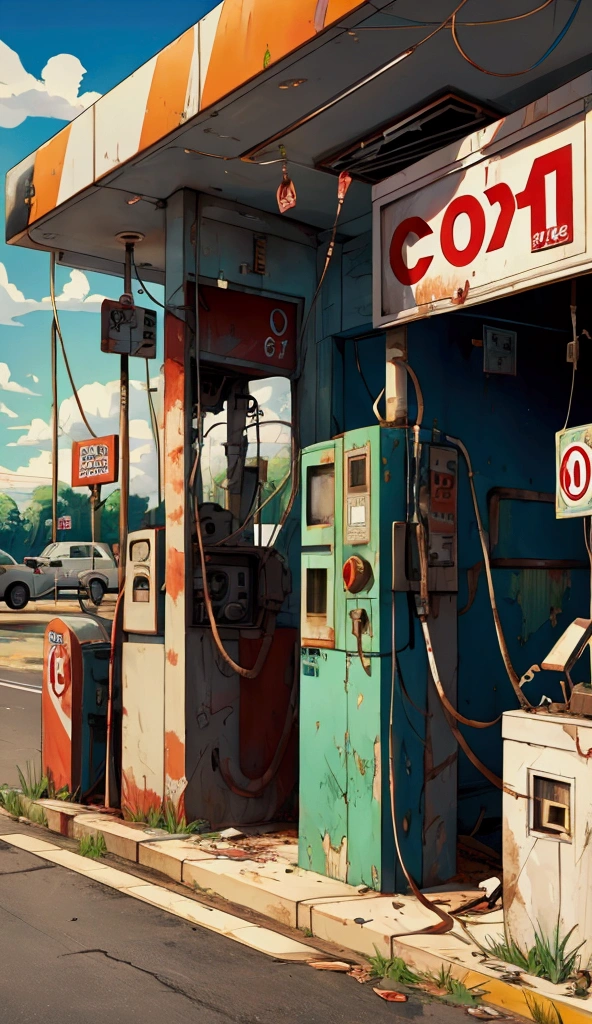 Abandoned gas station