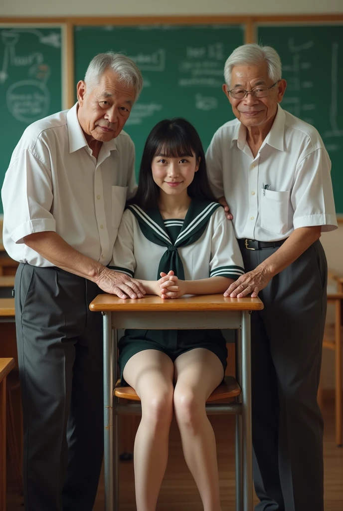 There are many people wearing uniforms and sitting on benches., seifuku, Japanese high school, japanese school uniform, wearing japanese school uniform, money sign pupils, close!!!!!!, 高品質のphotograph, Panoramic view of the girl, photograph, very very high quality images, japanese girl uniform, School classes, 2 0 0 0のphotograph, sitting in tokyo, white underwear, all hands, all handswhite underwear, beautiful woman, 非常にbeautiful woman