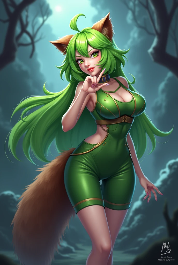 (masterpiece, best quality:1.2)((coral brown hair))((emerald green eyes)),solo,1girl,monika(doki doki literature club),(dragongirl), (yellow_white_dragon_horns),(tilted horns),(green_dragon_tail),hair_between_eyes, (jrpg outfit)