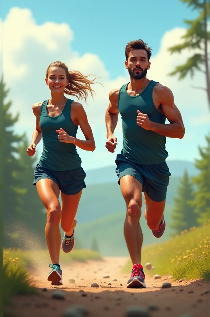 Add some minor details like flying leaves, dust kicked up by the running animals, or small forest creatures watching the race from the bushes. These elements should add life to the scene without drawing focus away from the main characters.