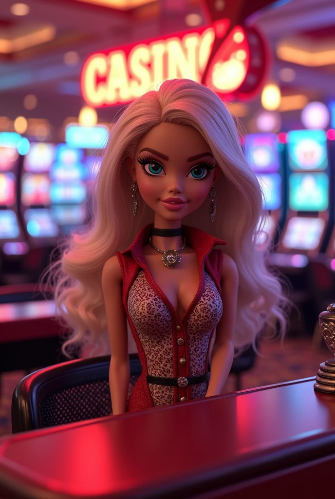 a young girl winning big at the slot machines in a Las vegas casino, jackpot, joy, beautiful detailed eyes, beautiful detailed lips, extremely detailed eyes and face, long eyelashes, blonde hair, smiling, excited, casino interior, flashing lights, slot machines, bright colors, neon signs, photorealistic, cinematic lighting, dynamic composition, vibrant colors, hyper-detailed, 8k, best quality, masterpiece