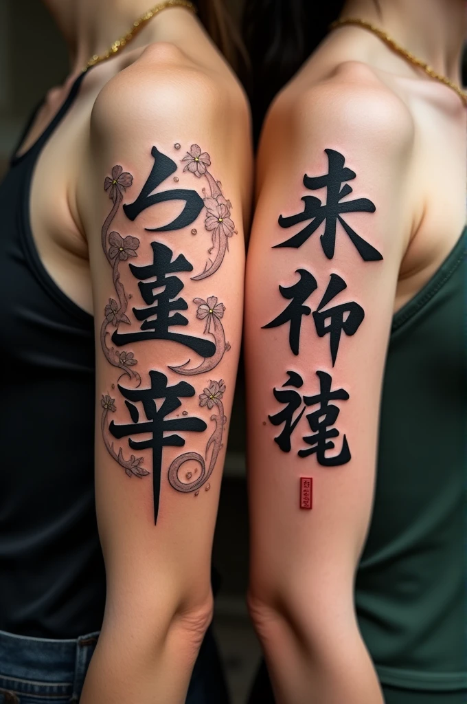 a beautiful girl with her back tattooed. Yakuza girl. bare back, hair forward, black hair, detailed back, tattooed back, beautiful female back. bare shoulders. slim figure. 1 girl.