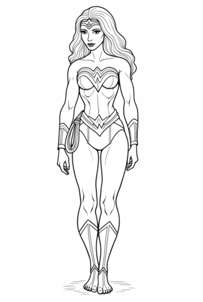 sketch a beautiful woman 20 years with elegant in different angles digital lineart, full body frontal,