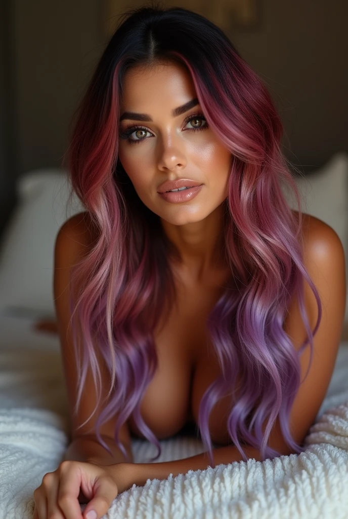 una chica con cabello de rosas rojas 