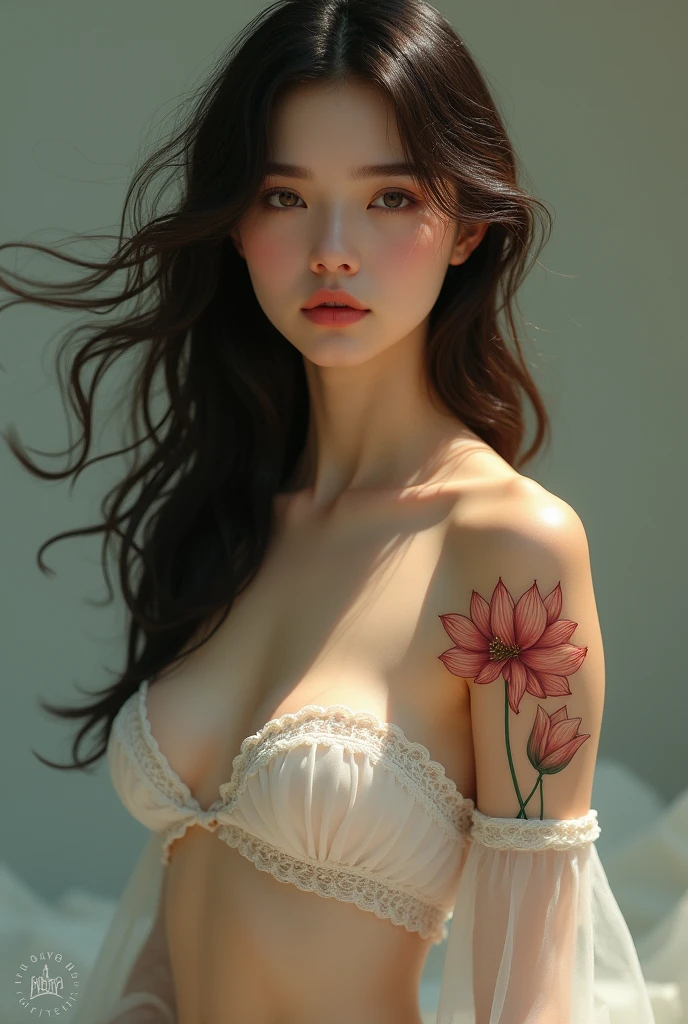 Top quality, RAW Photo, Highest Quality Image, 16K, Full body, Age 18 years old, Realistic, Photorealistic,  Beautiful Asian Girls, Sexy, Perfect slender body, White pale skin, Beautiful hair, Wavy hair, Purple Hair,, Short hairstyle, Detailed face, Detailed body, Detailed skin, Double eyelids, Big eyes, long eyelashes, bright eyes, green eyes, natural lips, detailed lips, slender legs, thin waist , small hip, Naked, Pussy, Hairy, Pink nipples, Round shape breasts, detailed breasts, Beautiful breasts, Big Breasts, Perfect breasts,  small thighs, posing in flowers field, pink tone light , soft light , smiling, light wind, 