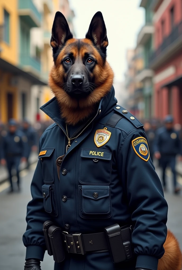 MEXICAN POLICE OFFICERS ABUSING THEIR POWER IN A NEIGHBORHOOD-TYPE COLONY, WATER DOGS, rain, disorder, Screams