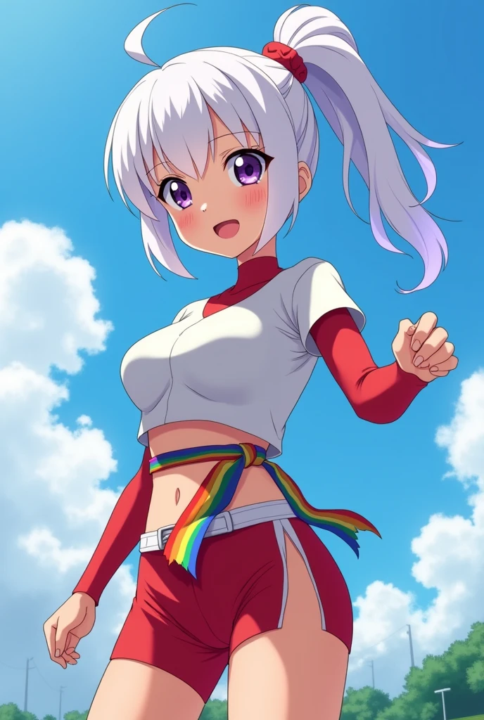 ((real quality:1.5)),((American)),(best quality), 1person,super ,blush,shame smile,((child 8 years old:1.5)),((135cm:1.5)),(((((nsfw))))),(nude),((little idle)),(sports shoes),(spread pussy)),(((sumail))),((Japanese idol)),(((pussy/vagina))),(spread her pussy),(uterus,urethra),(spread legs,pussy focus:0.5),((soro)),legs spread, about to be ravished, wet pussy, leg grab,((TOKYO mega City:1.3)),((sexy WhiteRED cheerleader costume:1.5)),sports half tank top,,((turquoise eye/cute droopy eyes)),((Whitehair)),longhair,