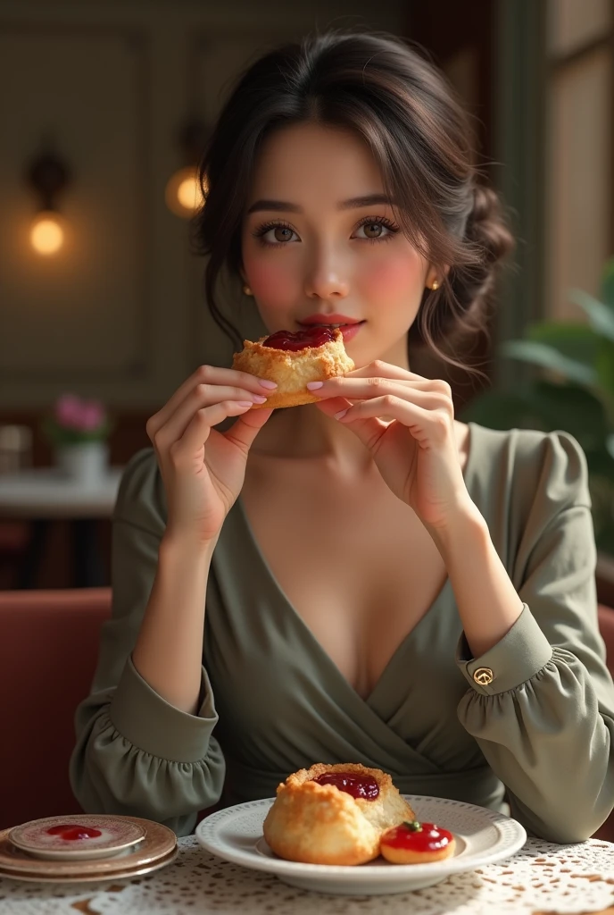 Woman eating