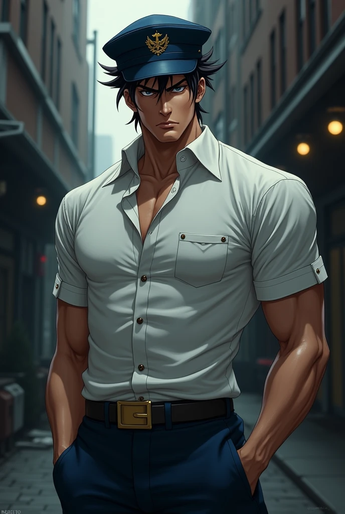 (((Solo character image.))) (((Generate a single character image.))) Amazingly handsome, sexy and sexually appealing male character. (((Shoulder length sexy hair.))) (((Wearing a fantasy style vest.))) Generate a stunning and seductive image of a male fantasy character for a setting such as Dungeons & Dragons. This is to be the perfect picture of a male adventurer in a high fantasy setting. In this image the heartthrob stud stands tall with broad shoulders and a chiseled chest that leaves women weak at the knees. He has an air of unbridled sensuality. He wears rugged yet stylish clothing that accentuates every curve of his muscular physique - emphasizing his dangerous edge without revealing it outright. This male fantasy character is the kind of man women dream about - sexy, charming, and just a little bit dangerous. The artwork captures both his physical perfection and irresistible allure in equal measure, making it impossible for any woman to resist him. His abs, chest and crotch area are perfect tools in his seductive arsenal. As this heartthrob stud walks through the dimly lit streets, he leaves a trail of infatuated women and jealous admirers behind him. His confidence and charm are palpable, as though he knows exactly how much power he wields over those around him. And indeed, it's not just his good looks that make him so captivating - it's the sense of danger that seems to radiate from his very being. Women can feel it in their bones - this is a man who thrives on taking risks, pushing boundaries, and exploring their deepest desires. Whether it's in bed or in life, this heartthrob stud is always up for a thrill…and he'll take anyone willing to join him along for the ride!Tattoos.,Handsome male