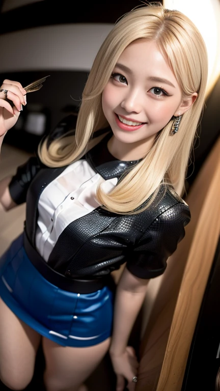 Best quality,Cinematic lighting,Nice face,18 year old woman,long whitr hair,choker necklace,耳Nipple Ring,blond hairbl,evening formal robes,(oiled shiny skin:1.0), KTV,