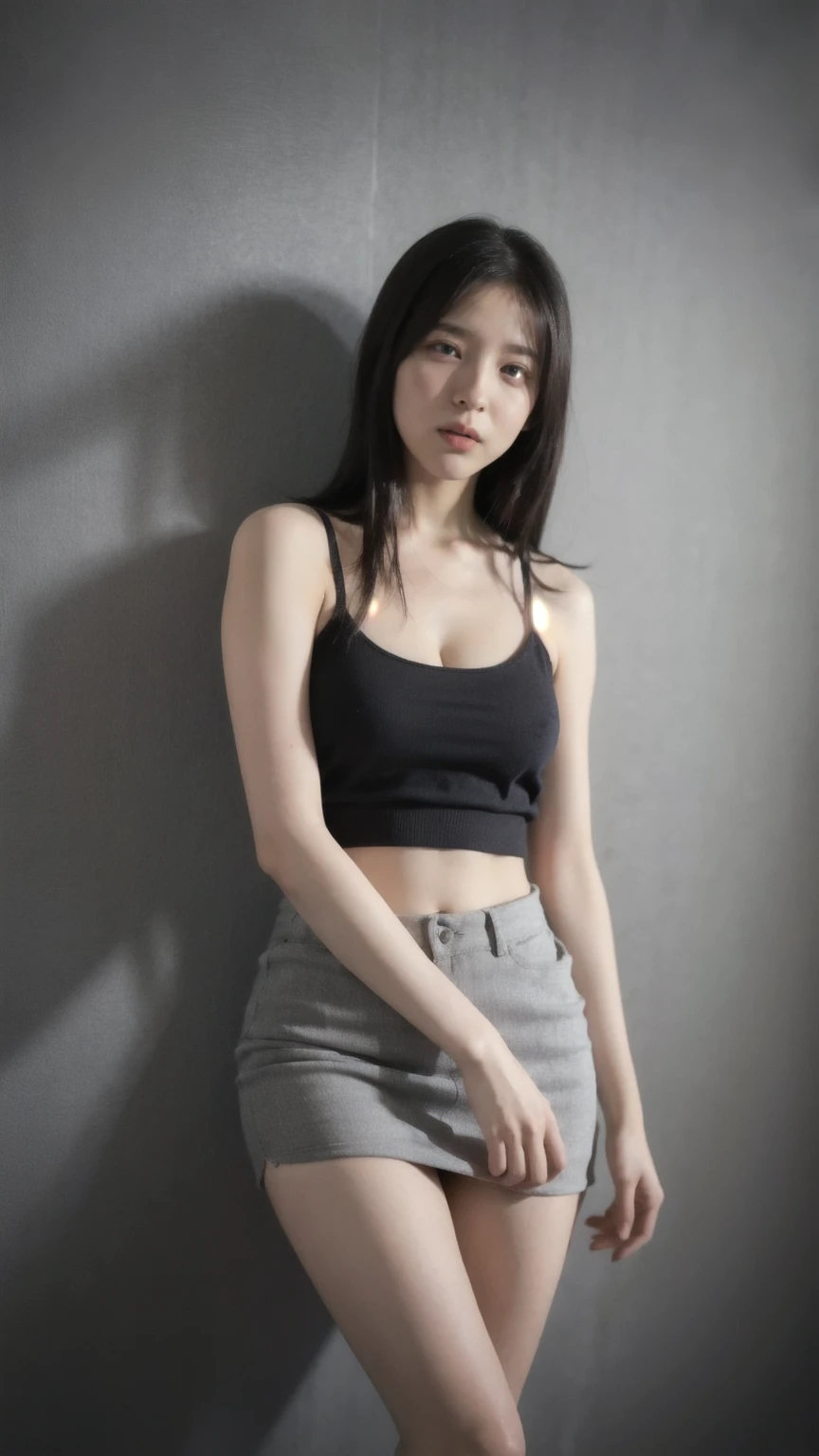 (masterpiece:1.3), (8k, Realistic, Raw photo, highest quality: 1.4), (Real Skin), Beautiful Skin, Charm, Ultra High Resolution, Small breasts:1.5、Smiling face:1.5、Beautiful OL:1.5、locker room:1.5、short hair:1.5、blouse:1.5、Very large breasts:1.5、stand:1.5、Tight Skirt:1.5、Panty shot