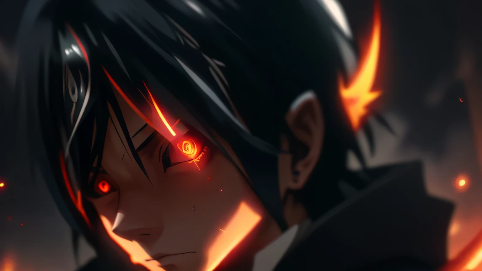 tensei shitara slime datta ken, diablo, black Hair, anime art style, anime style, reincarnated as a slime, bright fiery eyes, bright orange eyes, Bright ember eyes, burning eyes, red eyes of fire, wallpaper, 4 k manga wallpaper, animated badass 8k, 4k animado wallpaper, animated epic artwork, hd anime wallaper, anime wallaper, animated style 4k, ultra hd animado wallpaper, animado wallpaper 4k, animado wallpaper 4 k, epic animated style, mitz vah art style, detailed animated art, red lens flare