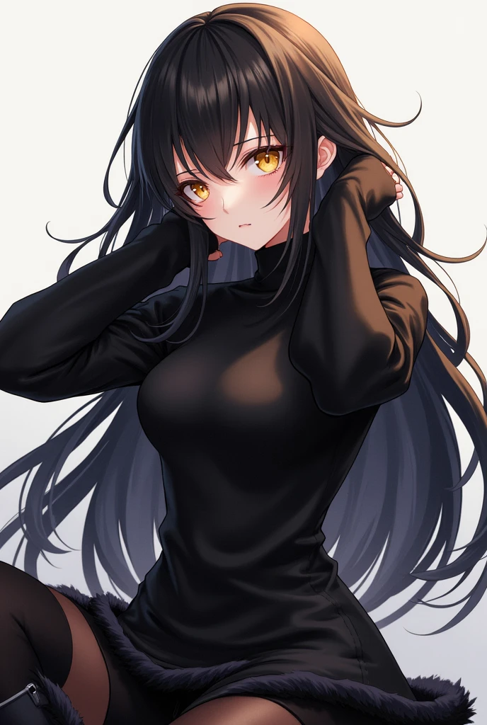 masterpiece, best quality,anime style, 1 girl,(((slender body))), (((small eyes,small breast))),(((cheerleader uniform))),(cum), (beautiful face), (((medium hair))), (((straight hair))), ((((black hair)))),detailed beautiful skin, (perfect hands, perfect anatomy),scream