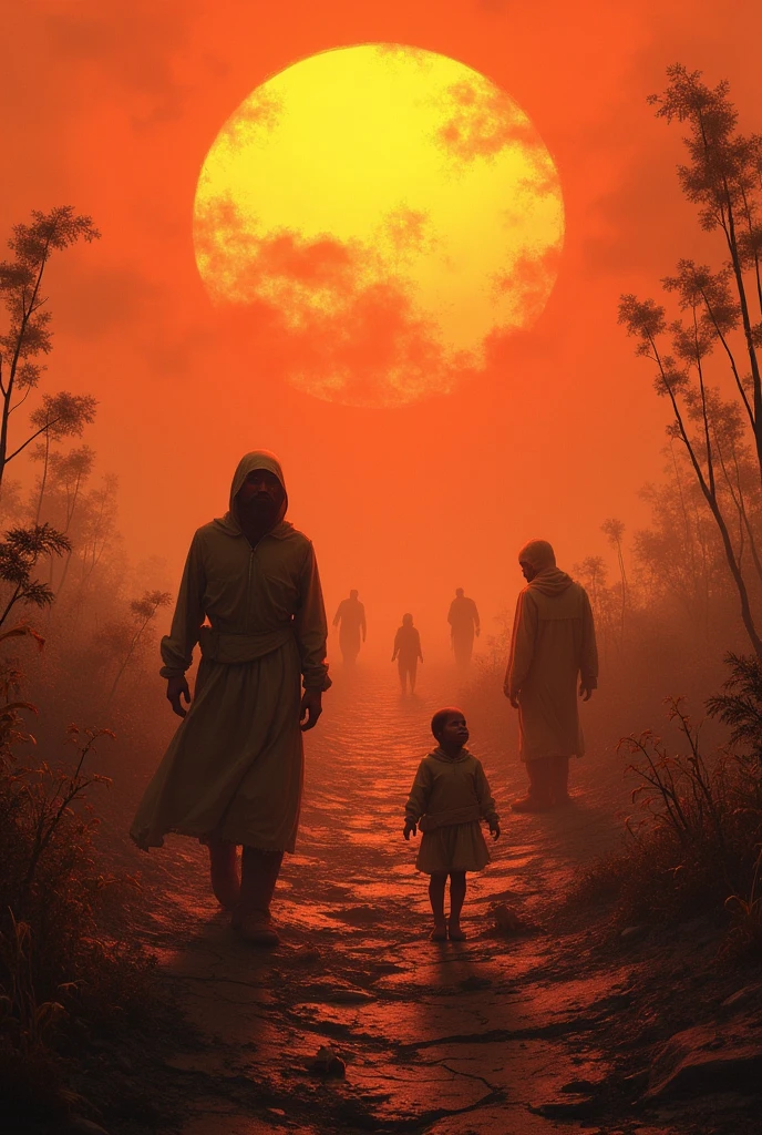 That Represents Heatwave Create an image that represents heat waves on our planet. The image ...