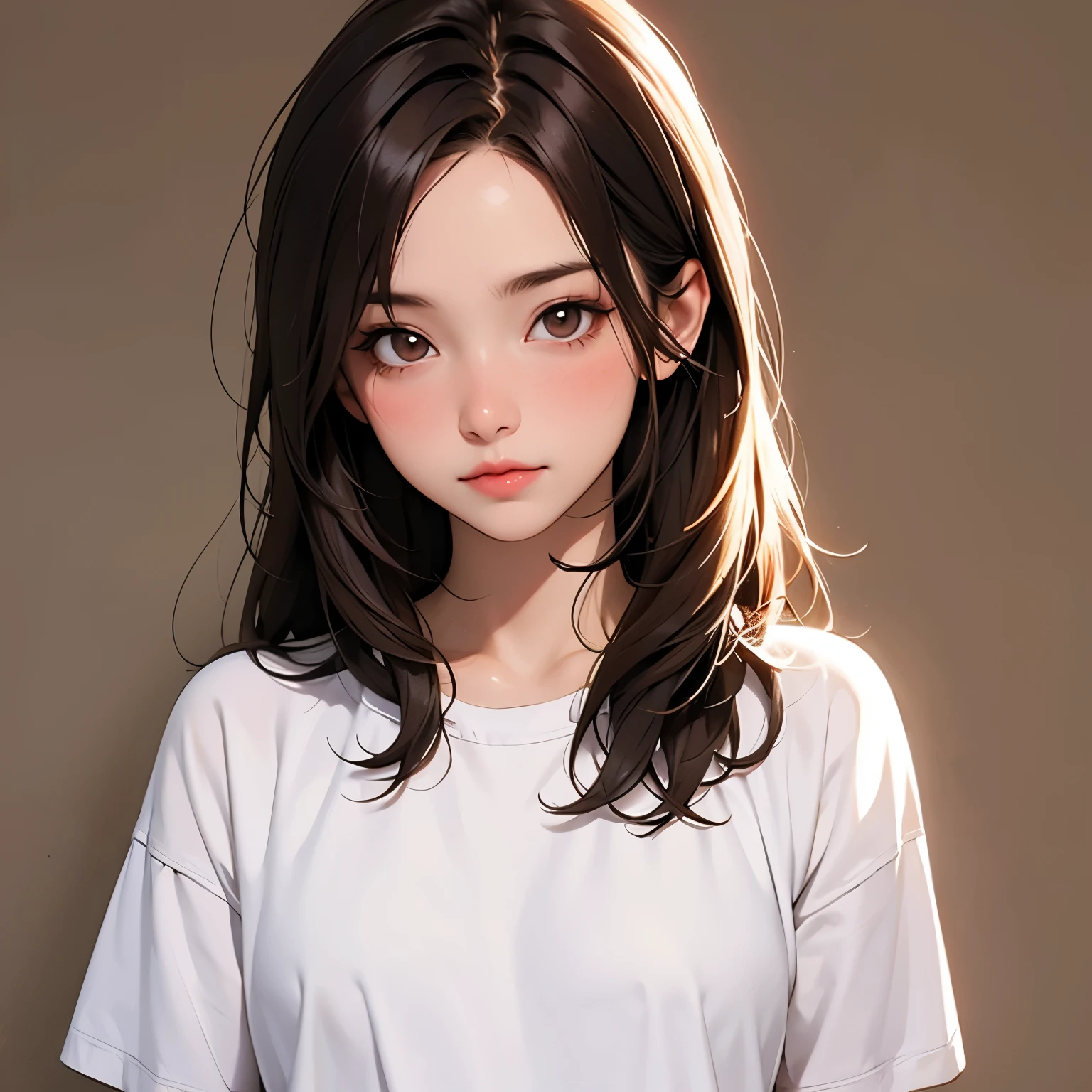 With Medium Brown Hair