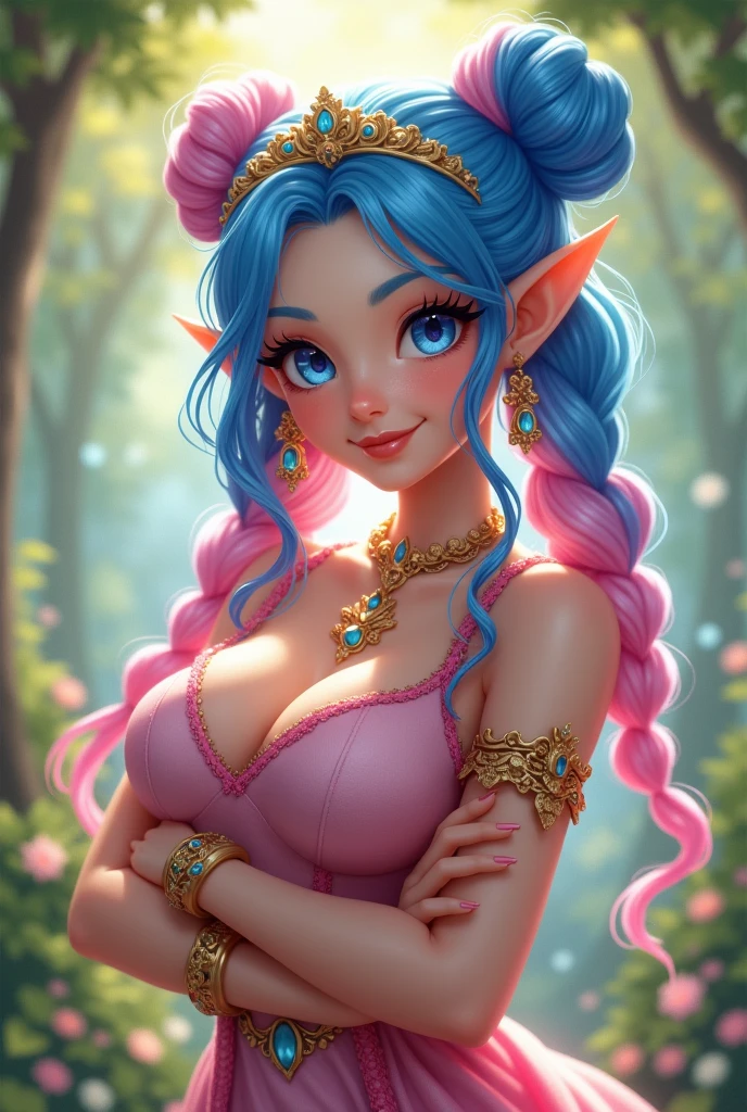 ((masterpiece)), ((best quality)), (NSFW, detailed), perfect, solo, great fairy cotera, gorgeous woman with cleavage, luscious lips, long hair, huge breast, deep cleavage, huge breasts, sexy, lying down